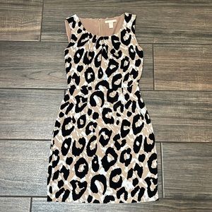 Cheetah print cocktail dress